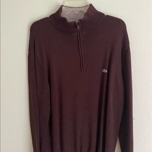 Men’s Lacoste Long Sleeve 1/4 Zip Sweater